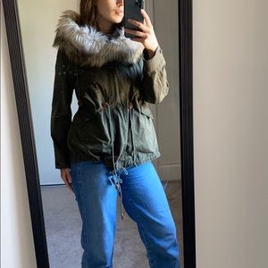 Zara Jacket with Faux Fur Hood